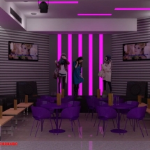 gambar Desain interior hall ruang karaoke